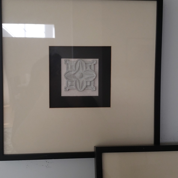 3 piece framed/matted wall art - Picture 3 of 4